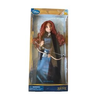 Disney Store Brave Merida Pixar Classic Doll with Bow and Arrow New Sealed